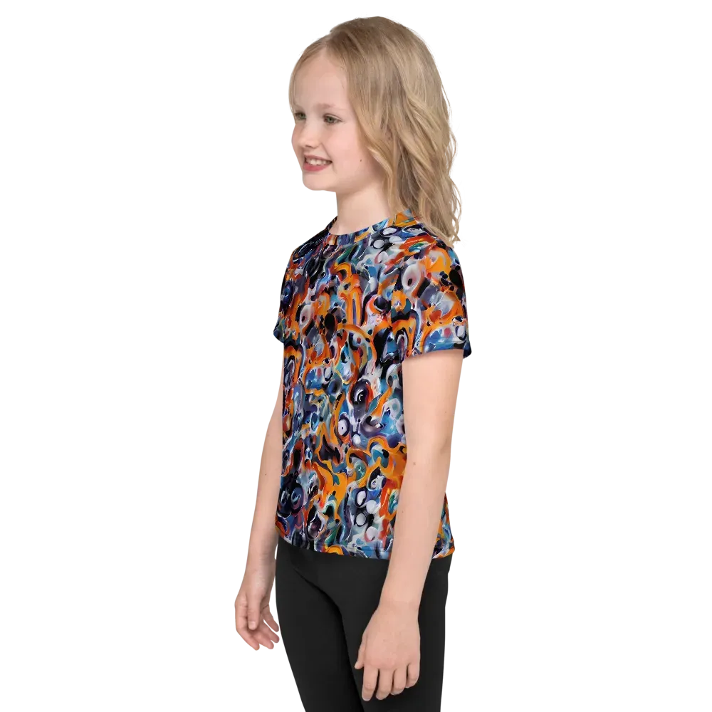 Molten Arcade on Kids Crew Neck T-Shirt — Left