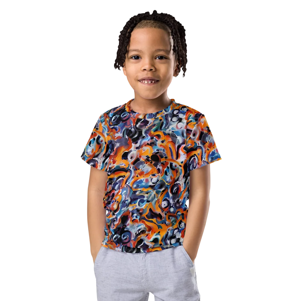 Molten Arcade on Kids Crew Neck T-Shirt — Front