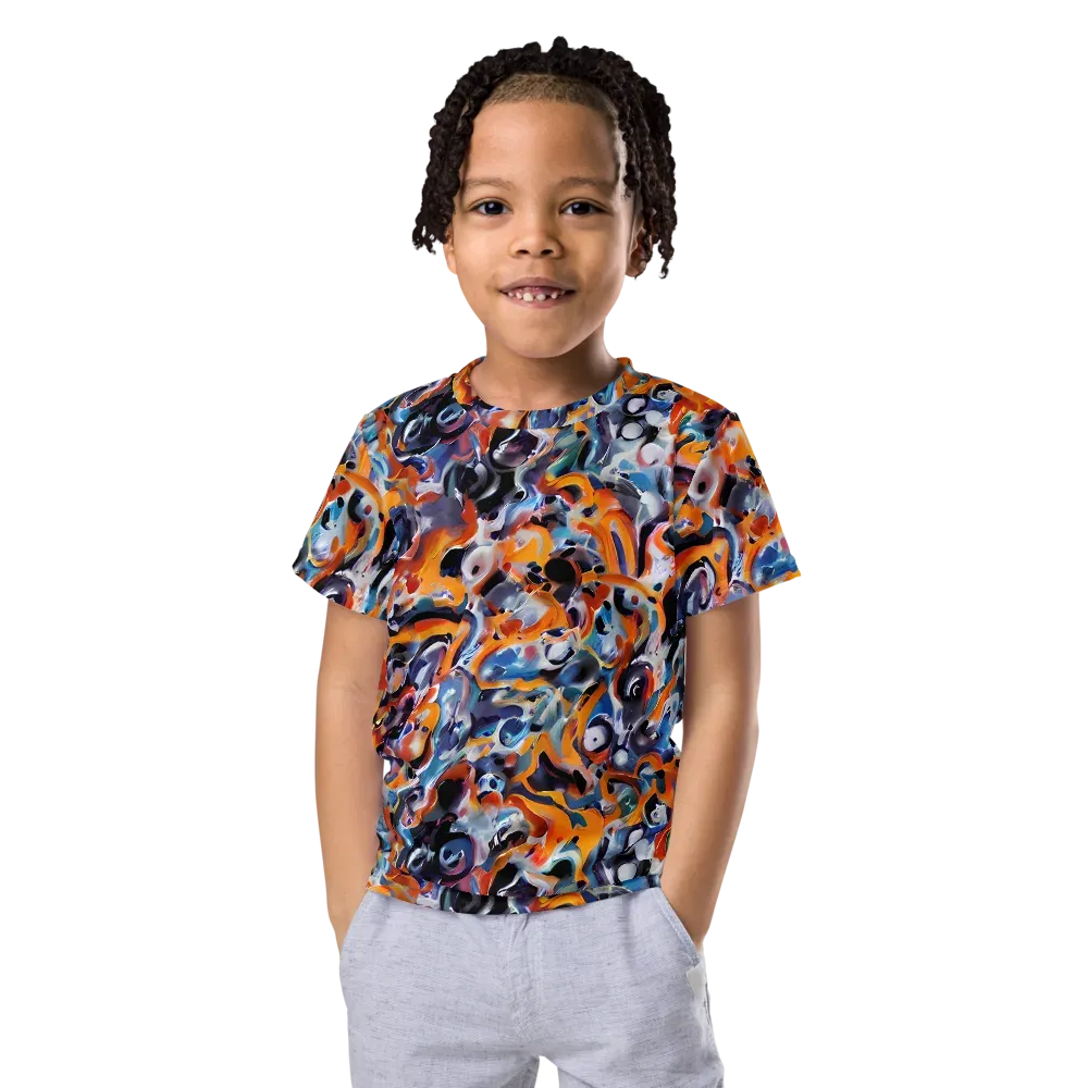 Molten Arcade on Kids Crew Neck T-Shirt — Front