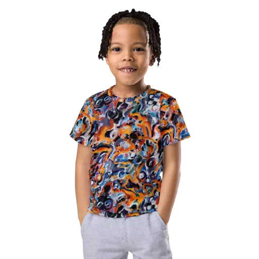 Molten Arcade on a Kids Crew Neck T-Shirt