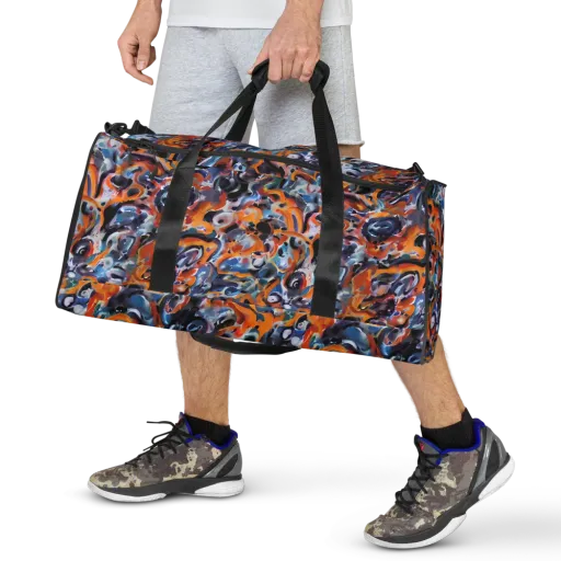 Molten Arcade on a Duffle Bag