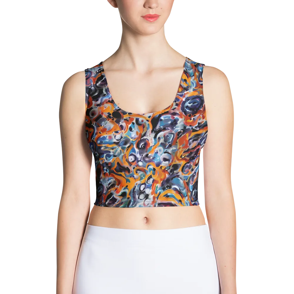 Molten Arcade on Crop Top — Front