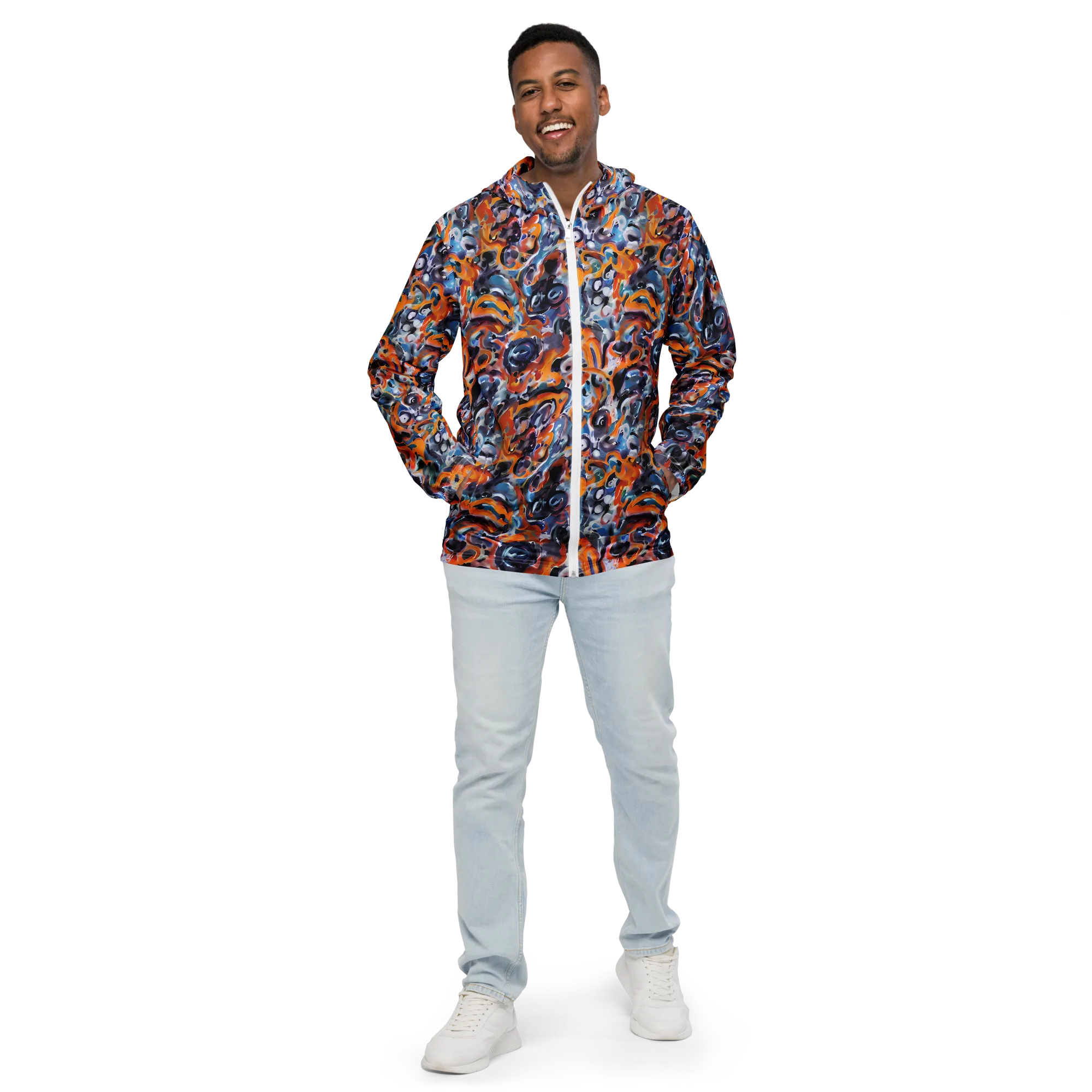 Molten Arcade on Men's Windbreaker — Front