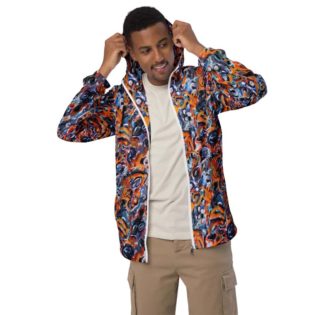 Molten Arcade on Men's Windbreaker — Front