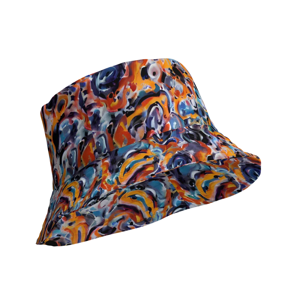 Molten Arcade on Reversible Bucket Hat — Product details Outside