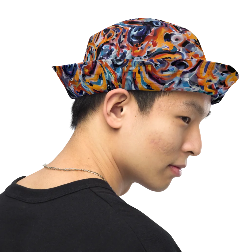Molten Arcade on Reversible Bucket Hat — Right Outside