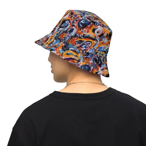 Molten Arcade on a Reversible Bucket Hat