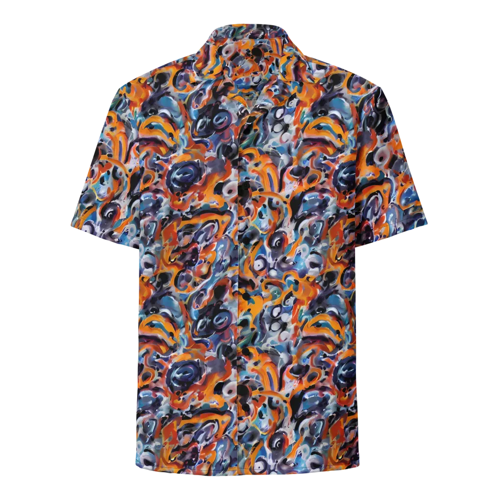 Molten Arcade on Button Shirt — Front