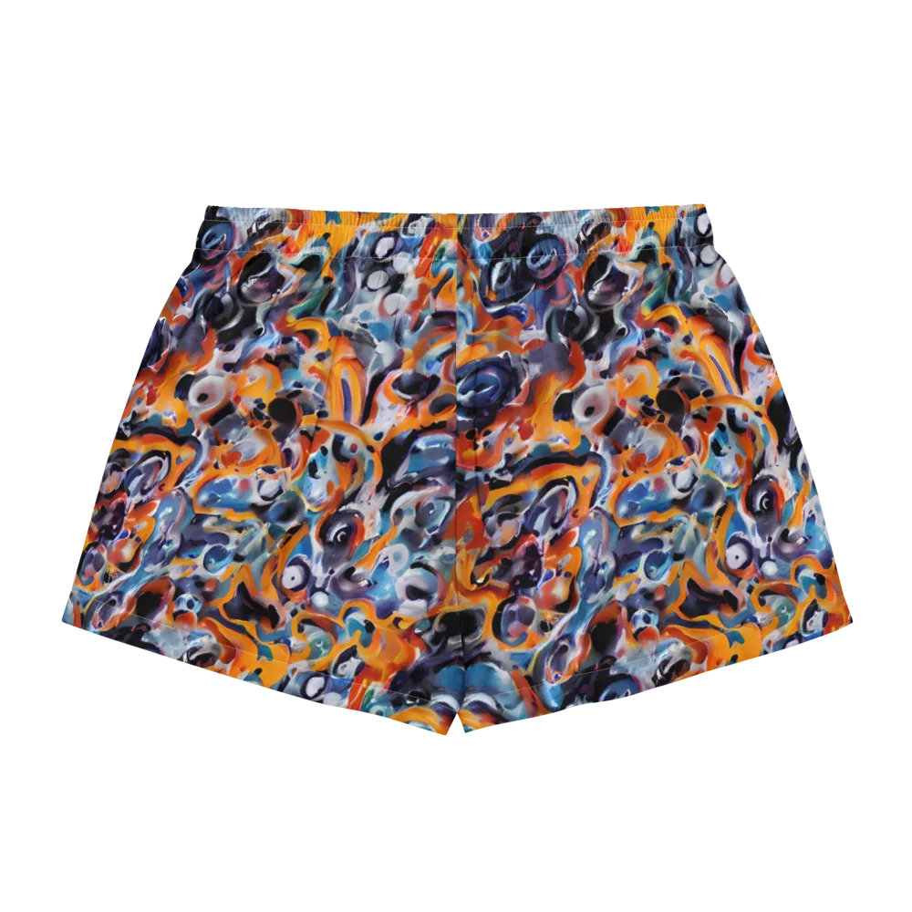 Molten Arcade on Women's Pajama Shorts — Back