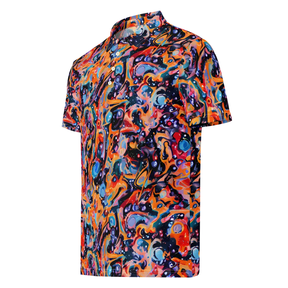 Molten Voltage on Men's Slim Fit Polo Shirt — Left Front