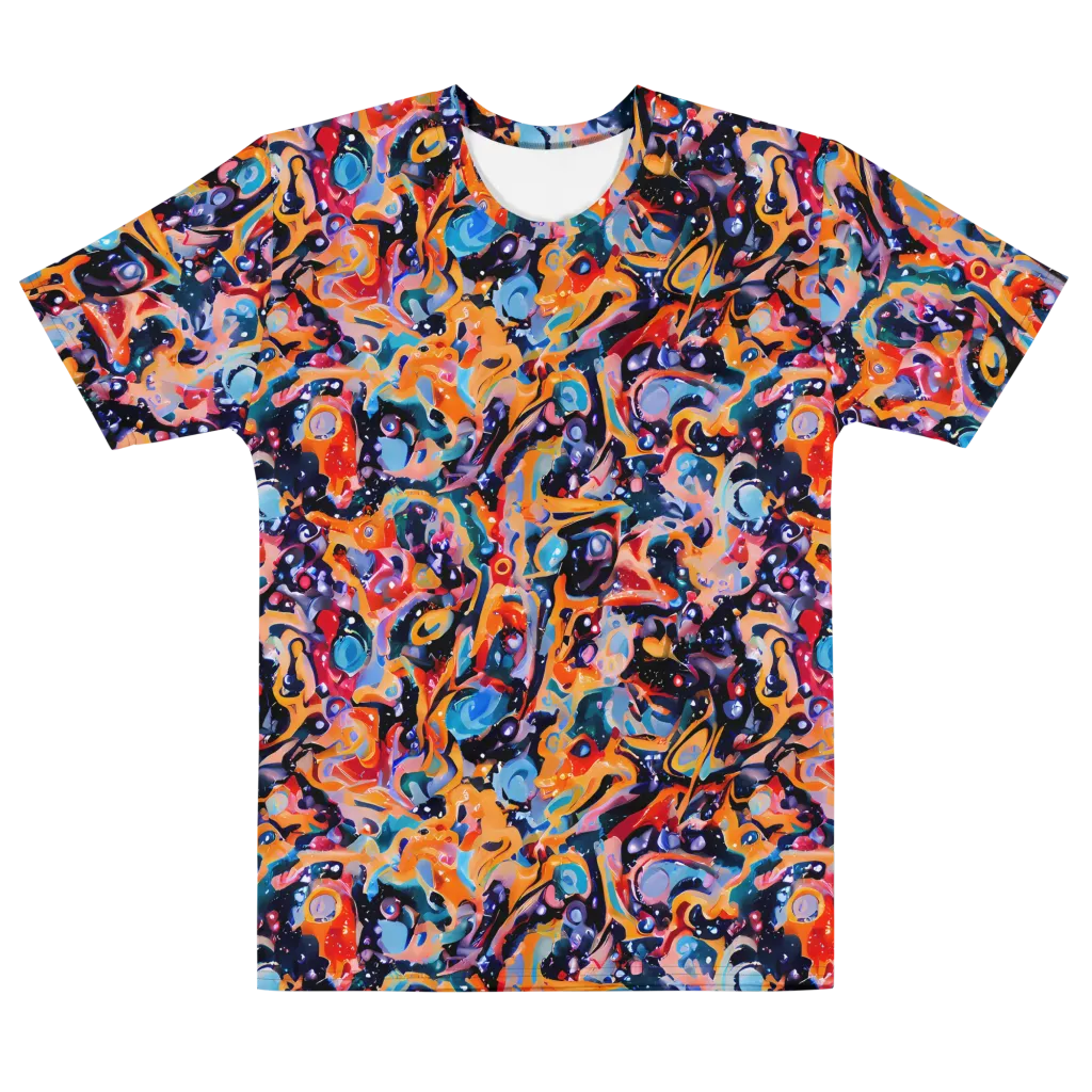 Molten Voltage on Men's Cotton Crew Neck T-Shirt — Front