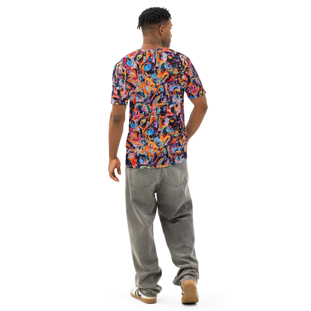 Molten Voltage on Men's Cotton Crew Neck T-Shirt — Back