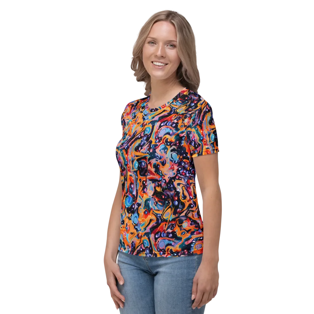 Molten Voltage on Women's Crew Neck T-Shirt — Left