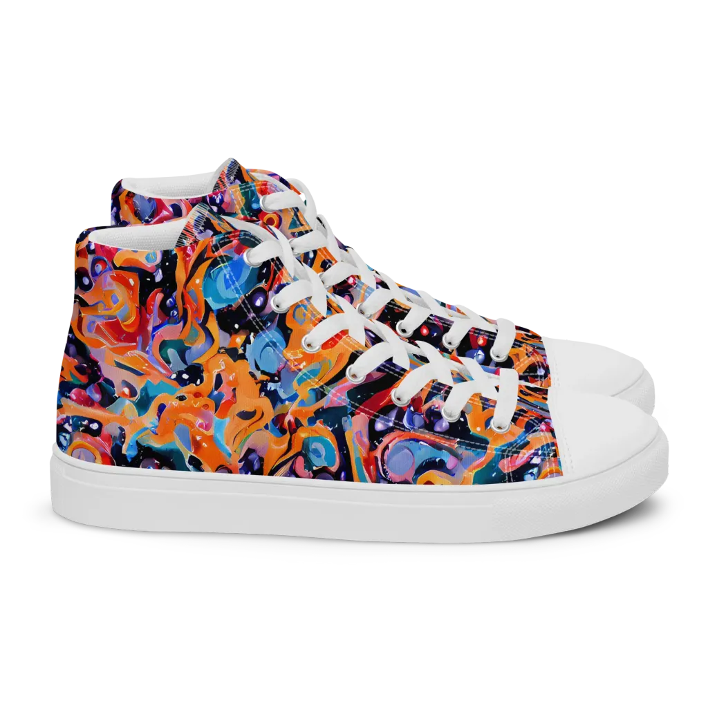 Molten Voltage on Women's High Top Canvas Shoes — Right