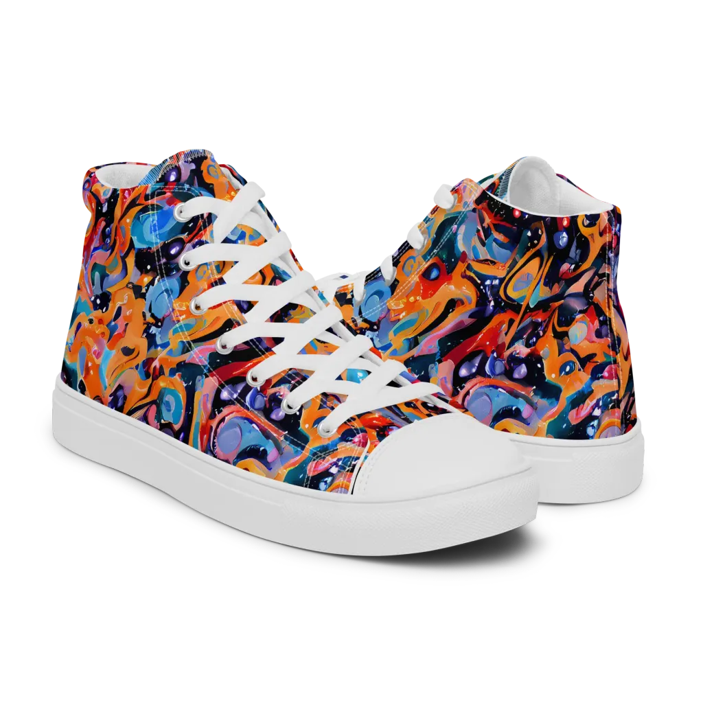 Molten Voltage on Women's High Top Canvas Shoes — Right
