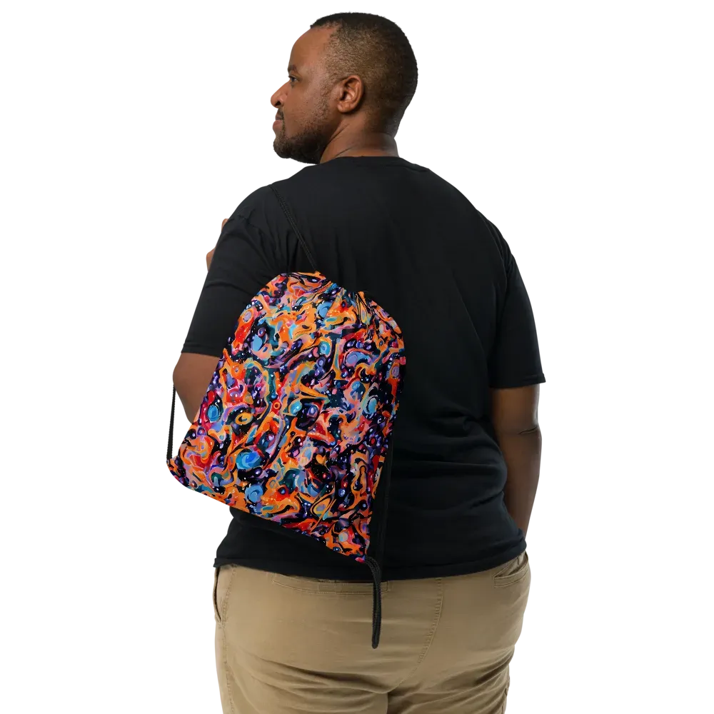 Molten Voltage on Drawstring Bag — Front