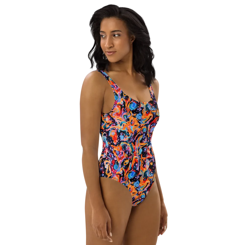 Molten Voltage on One-Piece Swimsuit — Right