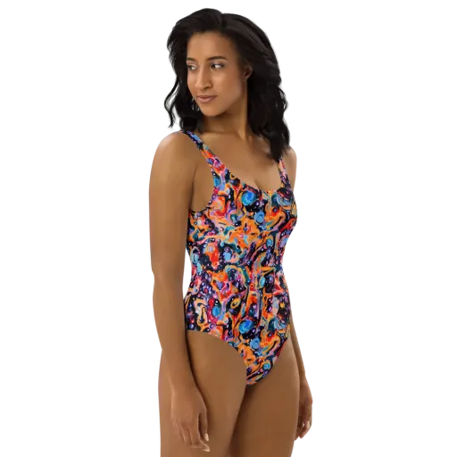 Molten Voltage on a One-Piece Swimsuit