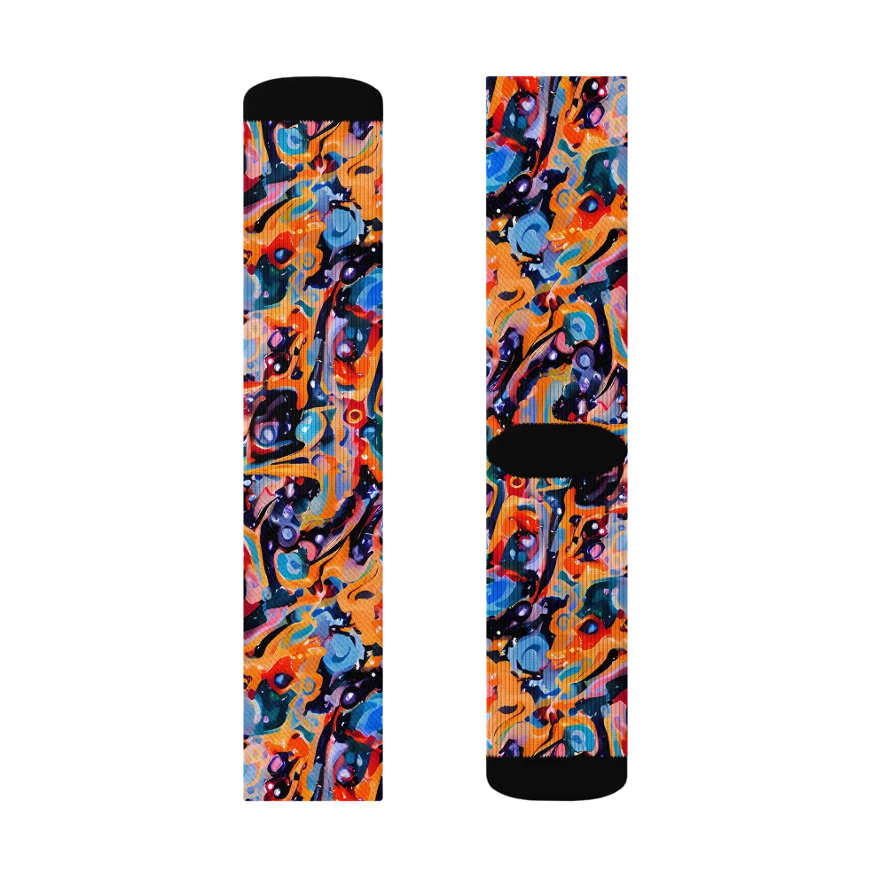 Molten Voltage on Socks — Left Sock