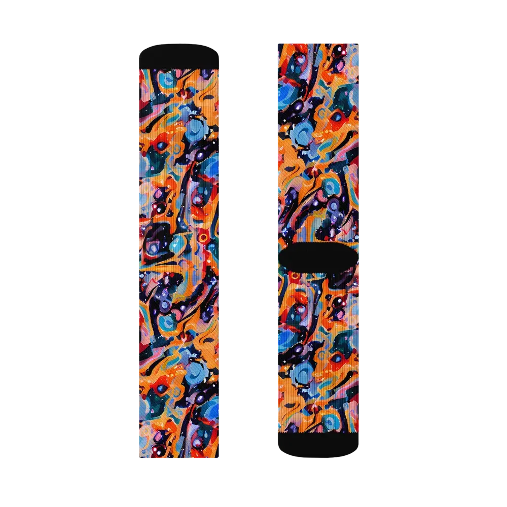 Molten Voltage on Socks — Right Sock