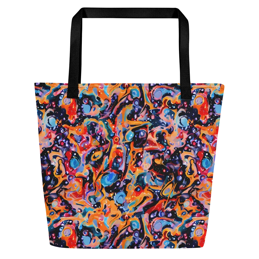 Molten Voltage on Large Tote Bag W/ Pocket — Front