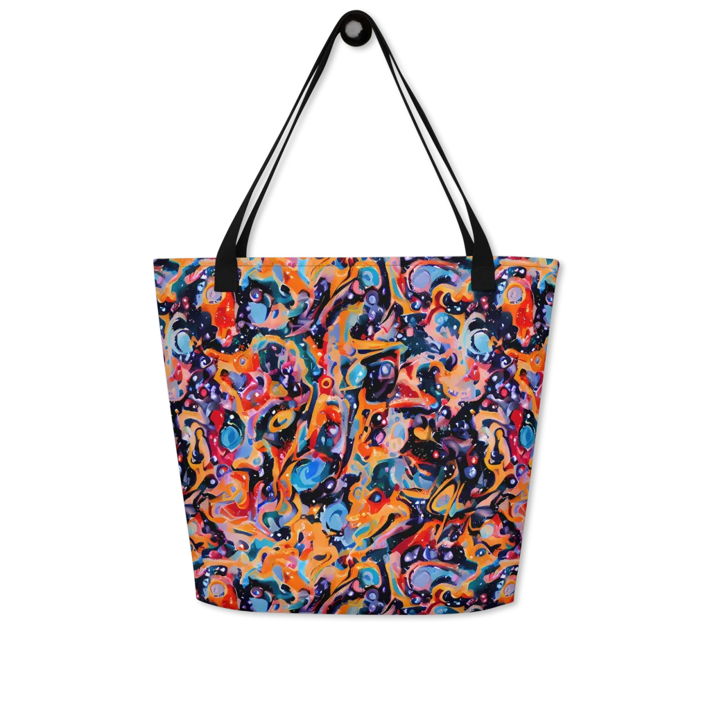 Molten Voltage on Large Tote Bag W/ Pocket — Front