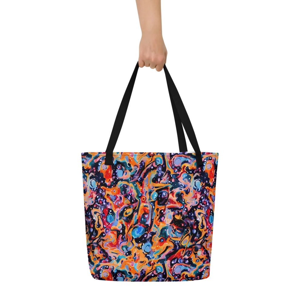 Molten Voltage on Large Tote Bag W/ Pocket — Front