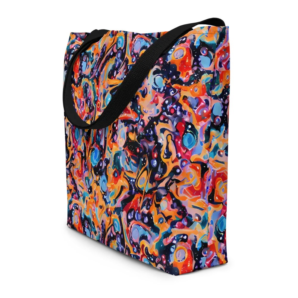 Molten Voltage on Large Tote Bag W/ Pocket — Front