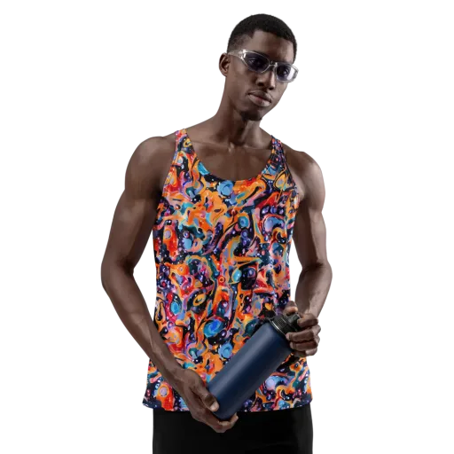 Molten Voltage on a Men's Tank Top