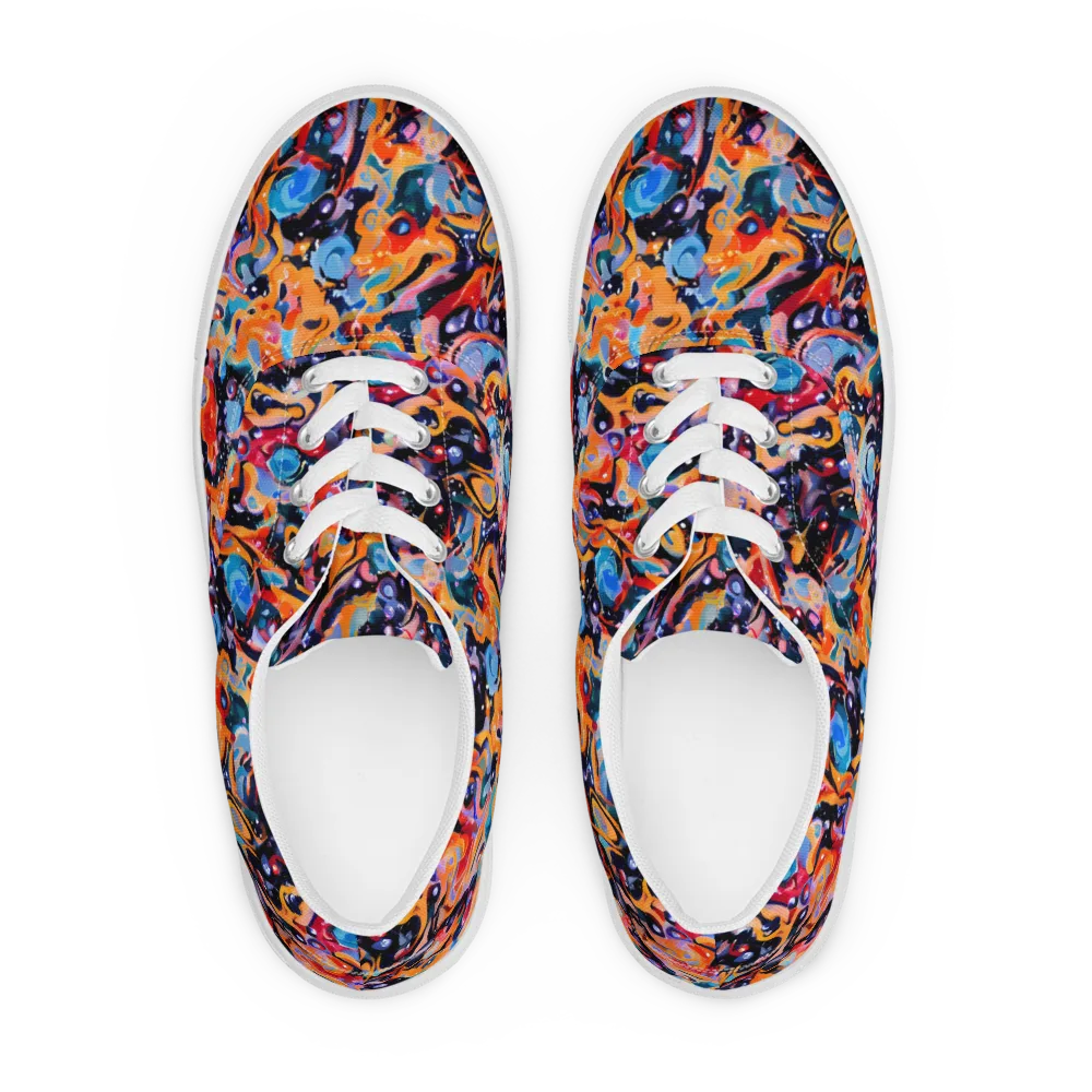 Molten Voltage on Men's Lace-Up Canvas Shoes — Front