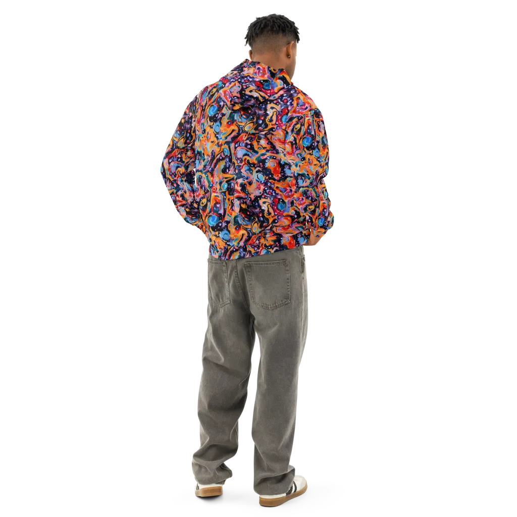 Molten Voltage on Cotton Hoodie — Back