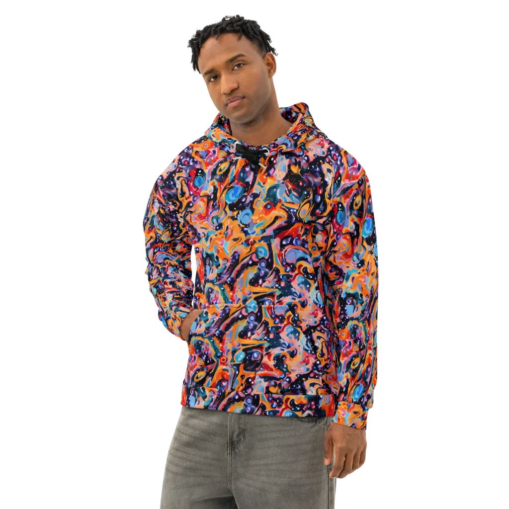 Molten Voltage on Cotton Hoodie — Left Front