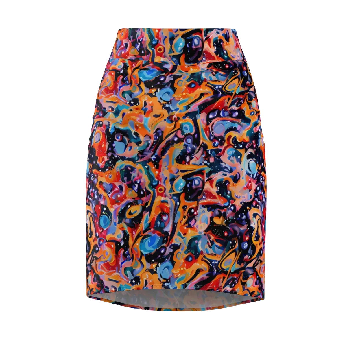 Molten Voltage on Pencil Skirt — Front