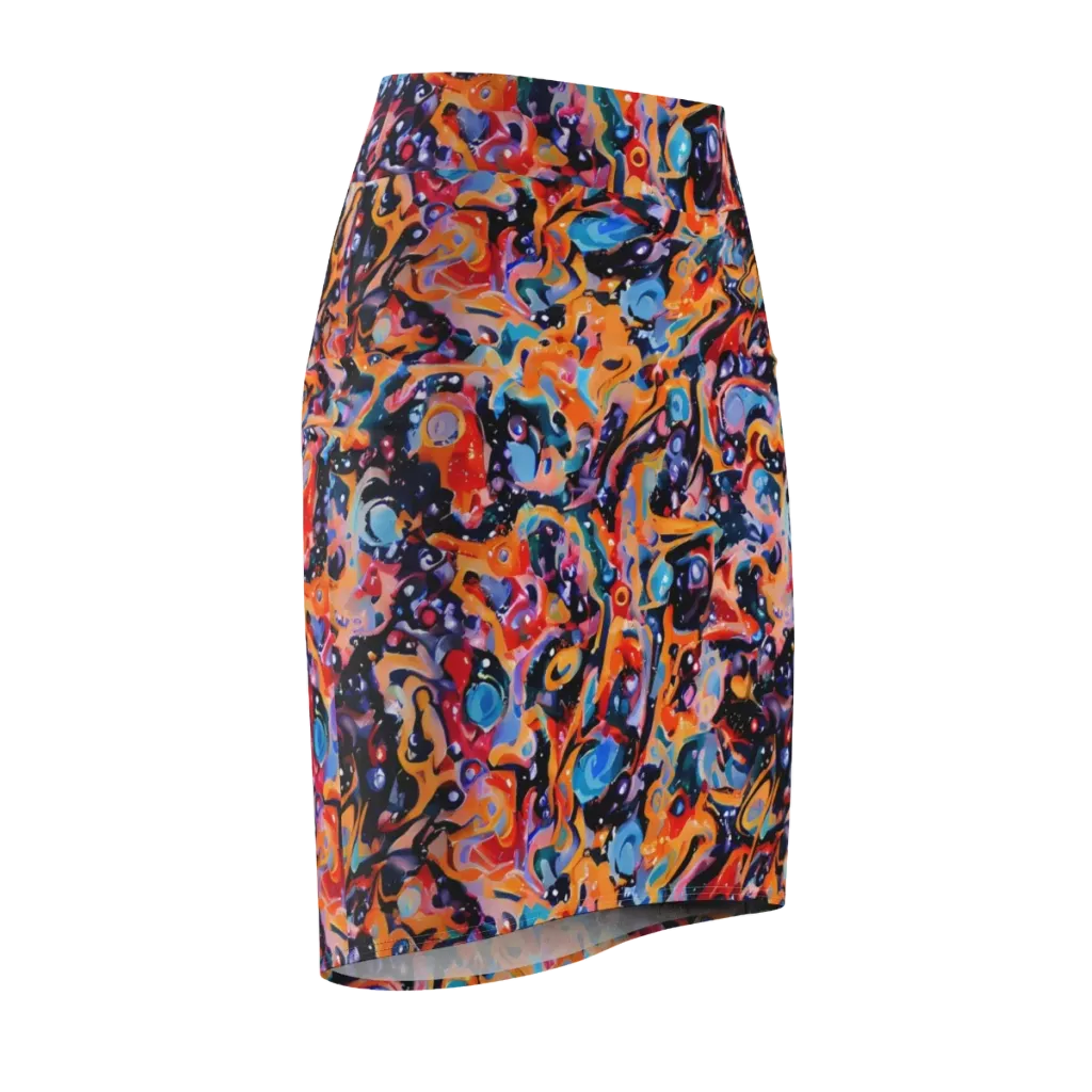 Molten Voltage on Pencil Skirt — Front Side