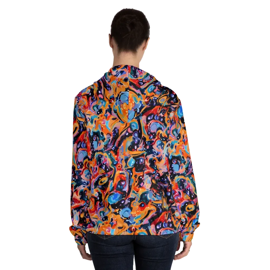 Molten Voltage on Women's Full-Zip Hoodie — Back On Person