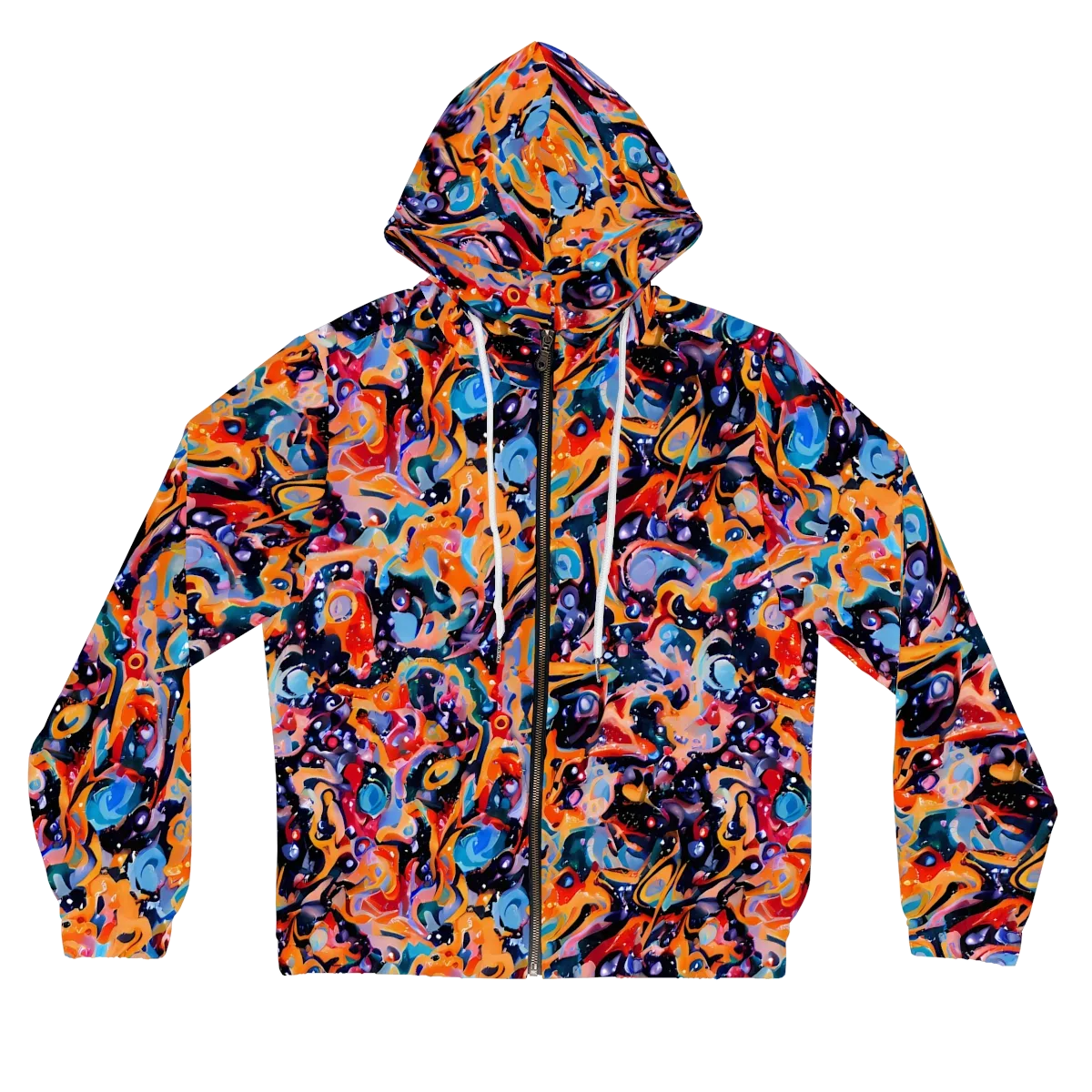 Molten Voltage on Women's Full-Zip Hoodie — Front