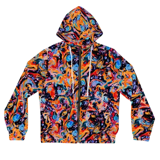Molten Voltage on a Women's Full-Zip Hoodie