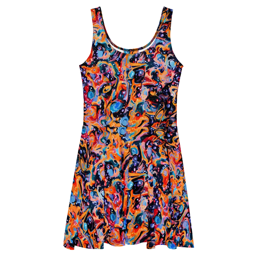 Molten Voltage on Skater Dress — Front