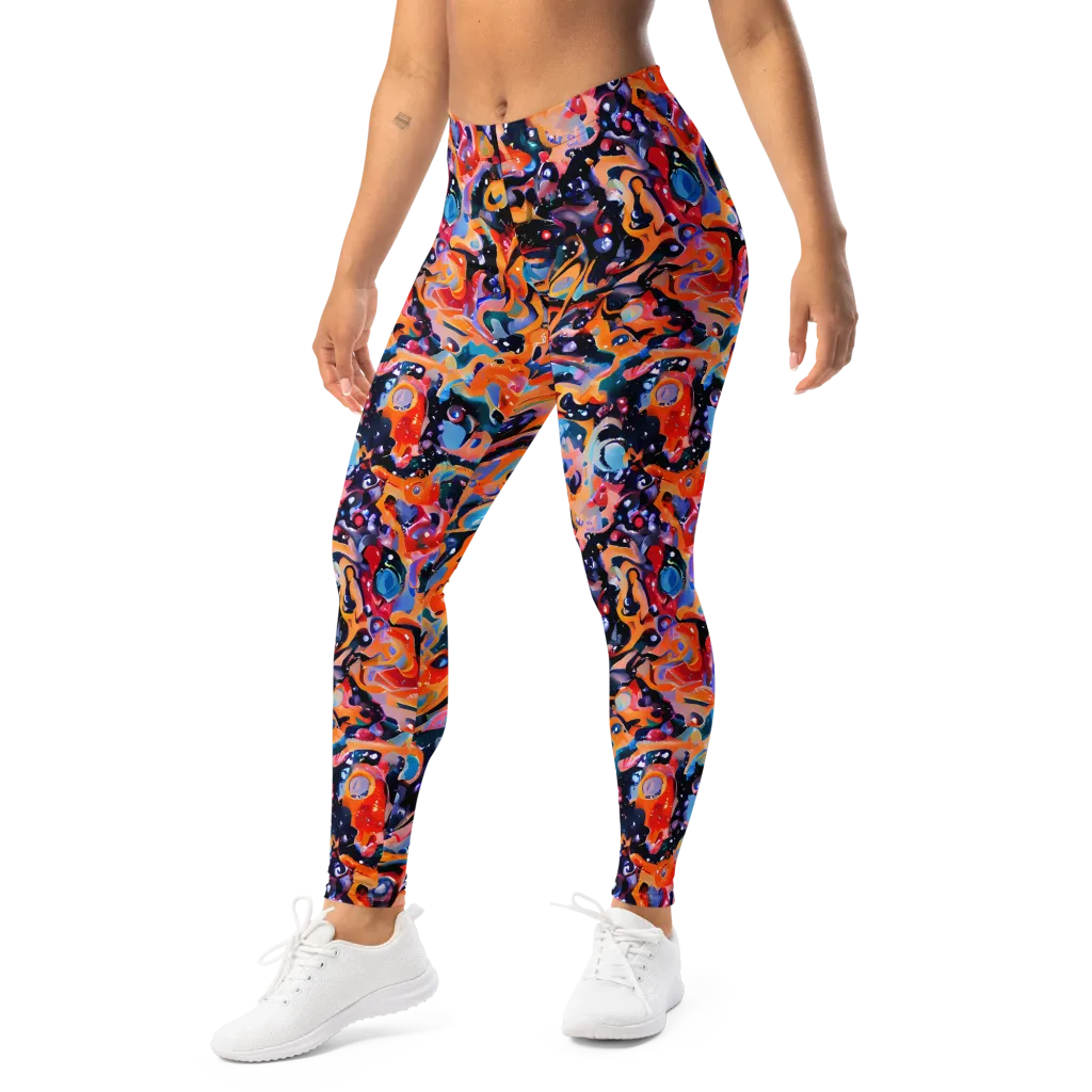 Molten Voltage on Leggings — Left Front