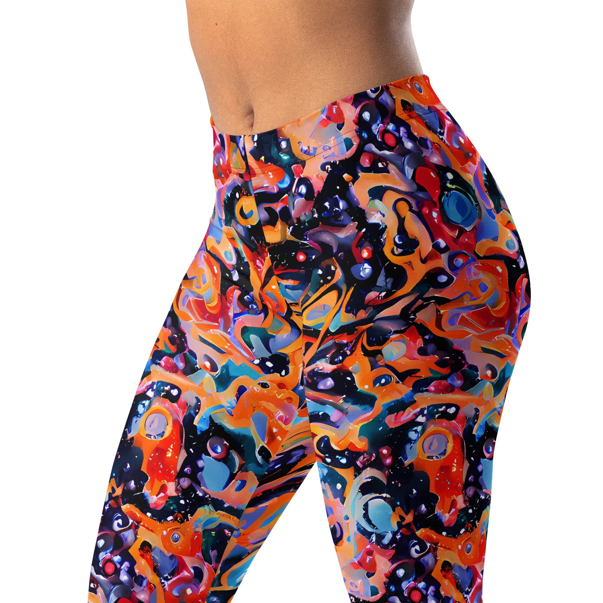 Molten Voltage on Leggings — Left Front