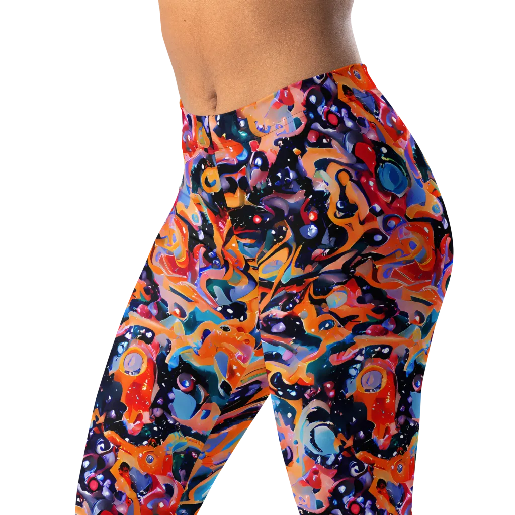 Molten Voltage on Leggings — Left Front