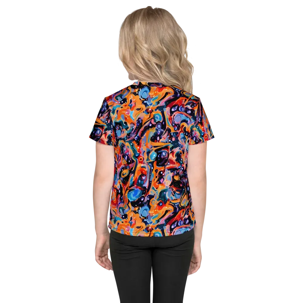 Molten Voltage on Kids Crew Neck T-Shirt — Back