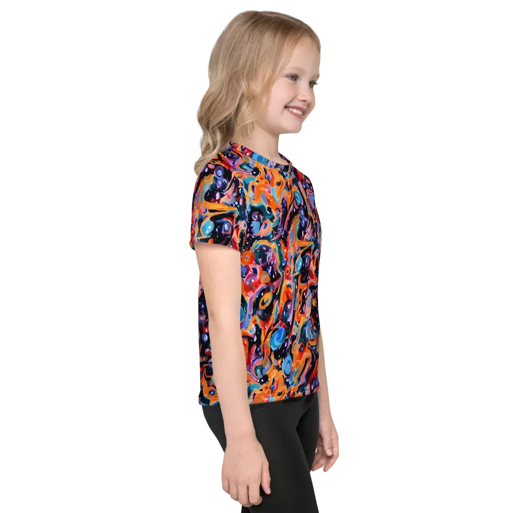 Molten Voltage on Kids Crew Neck T-Shirt — Right