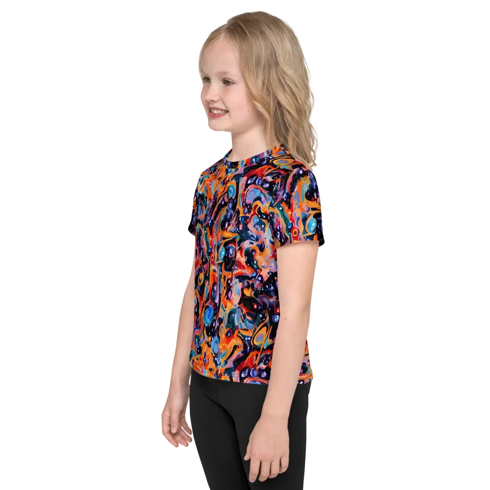 Molten Voltage on Kids Crew Neck T-Shirt — Left