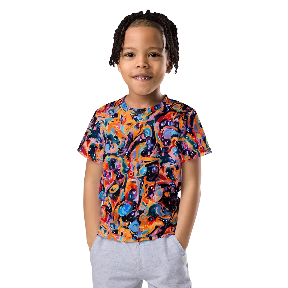 Molten Voltage on Kids Crew Neck T-Shirt — Front
