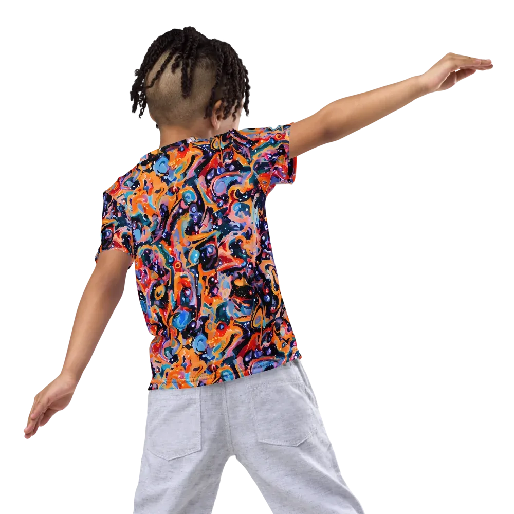 Molten Voltage on Kids Crew Neck T-Shirt — Back