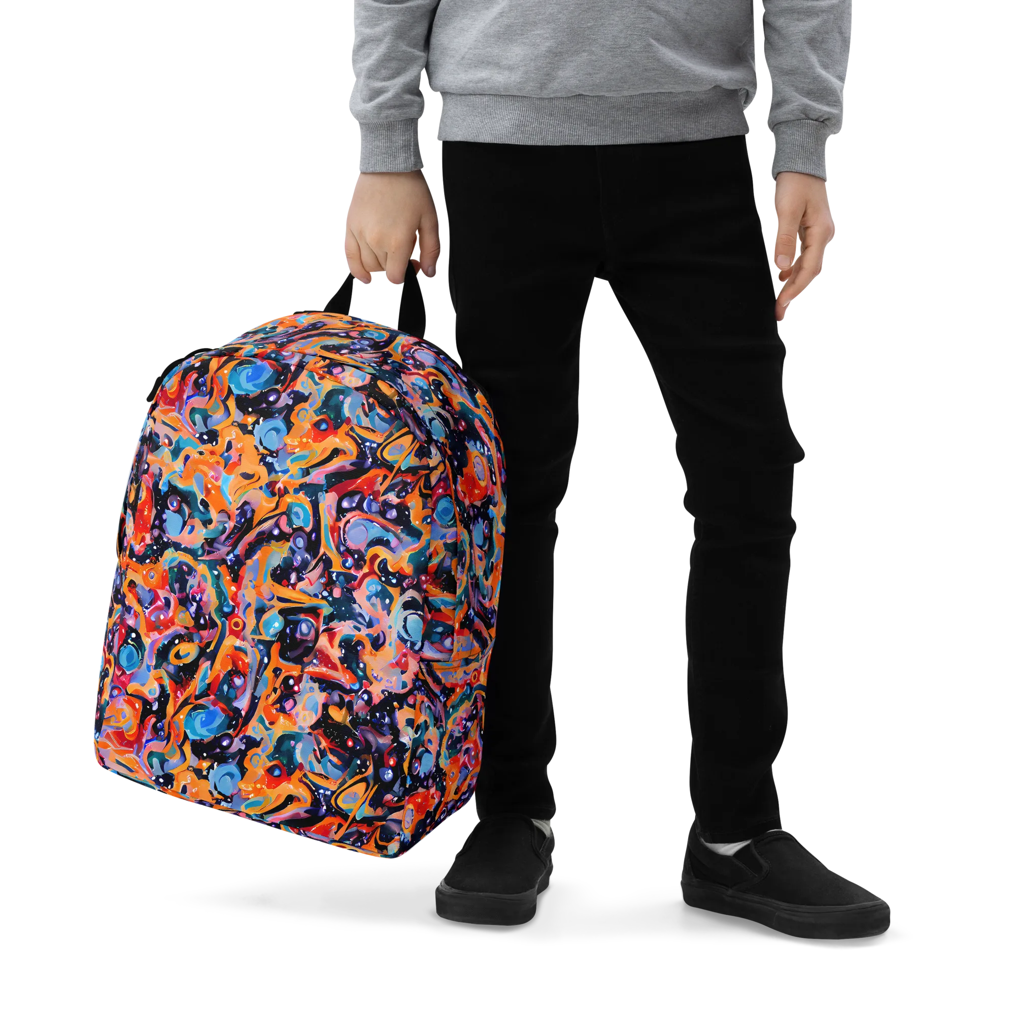 Molten Voltage on Minimalist Backpack — Zoomed-in