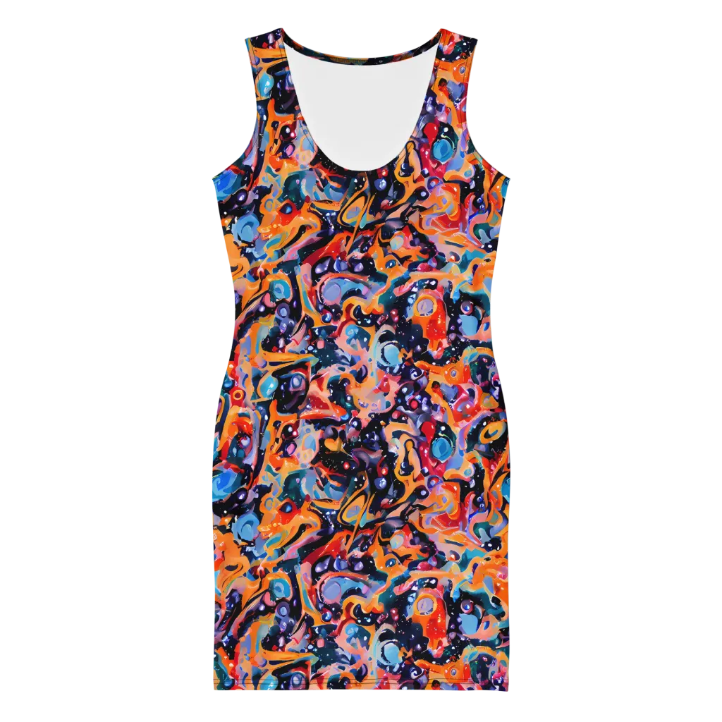 Molten Voltage on Bodycon Dress — Front