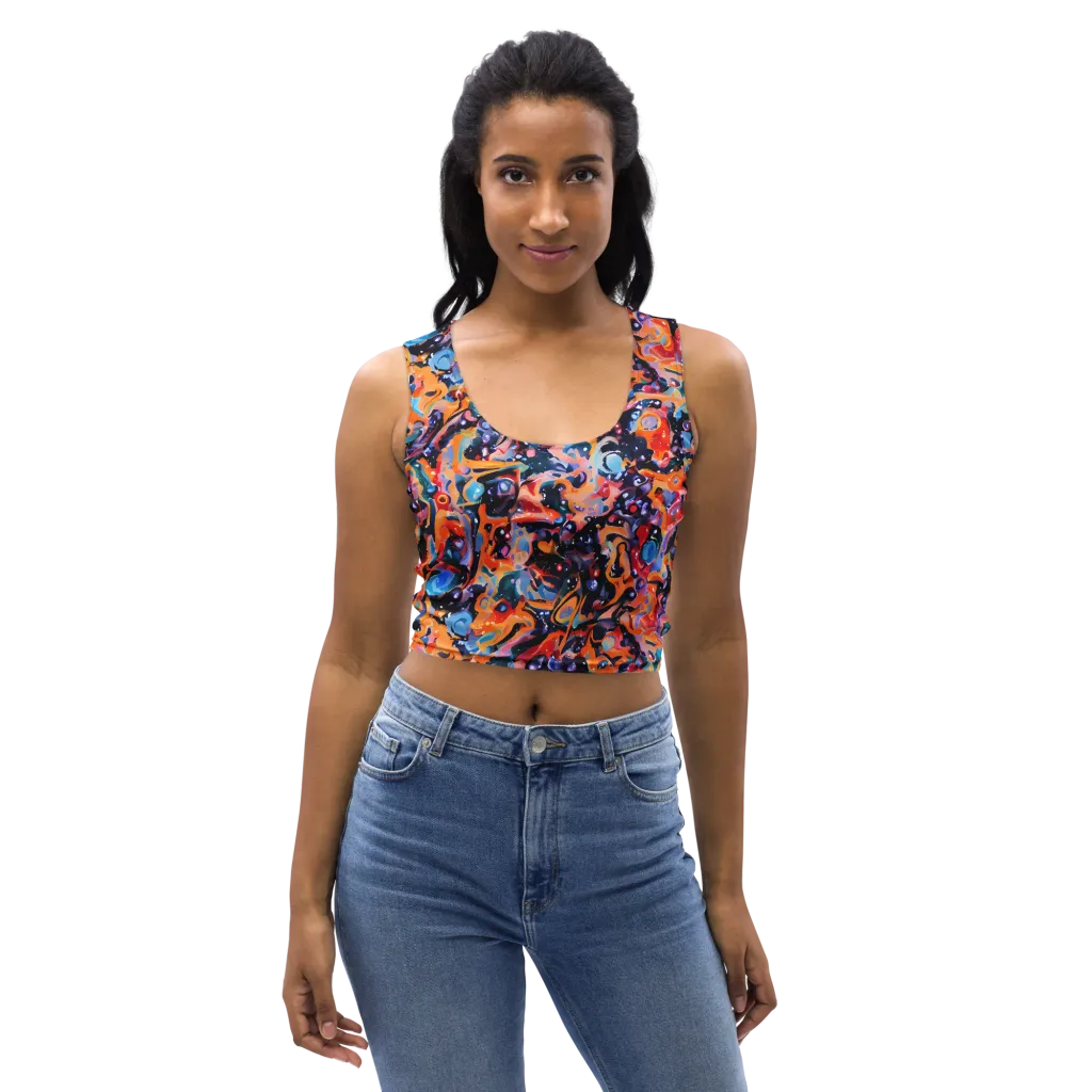 Molten Voltage on Crop Top — Front