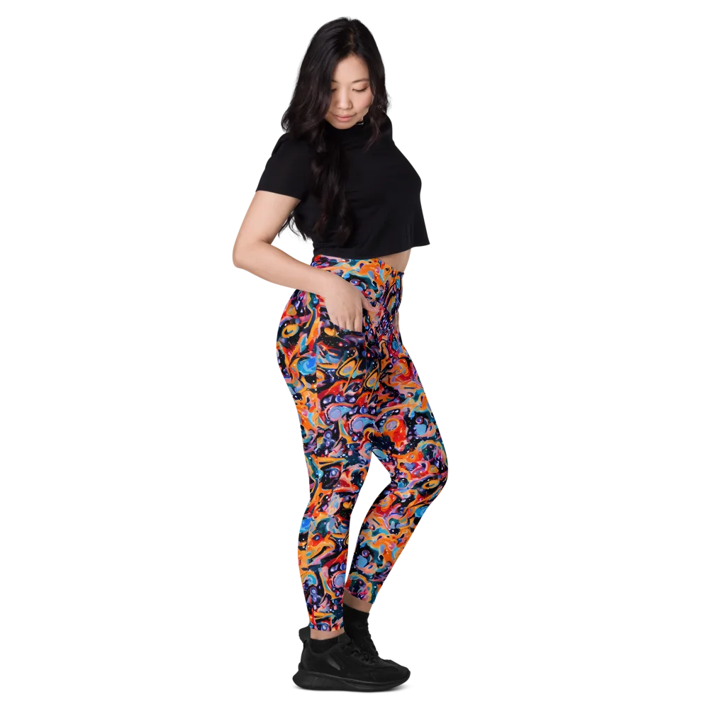 Molten Voltage on Leggings with Pockets — Right